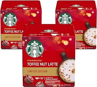Starbucks Toffee Nut Latte Nescafe Dolce Gusto Coffee Capsule 51g (3 Boxes)