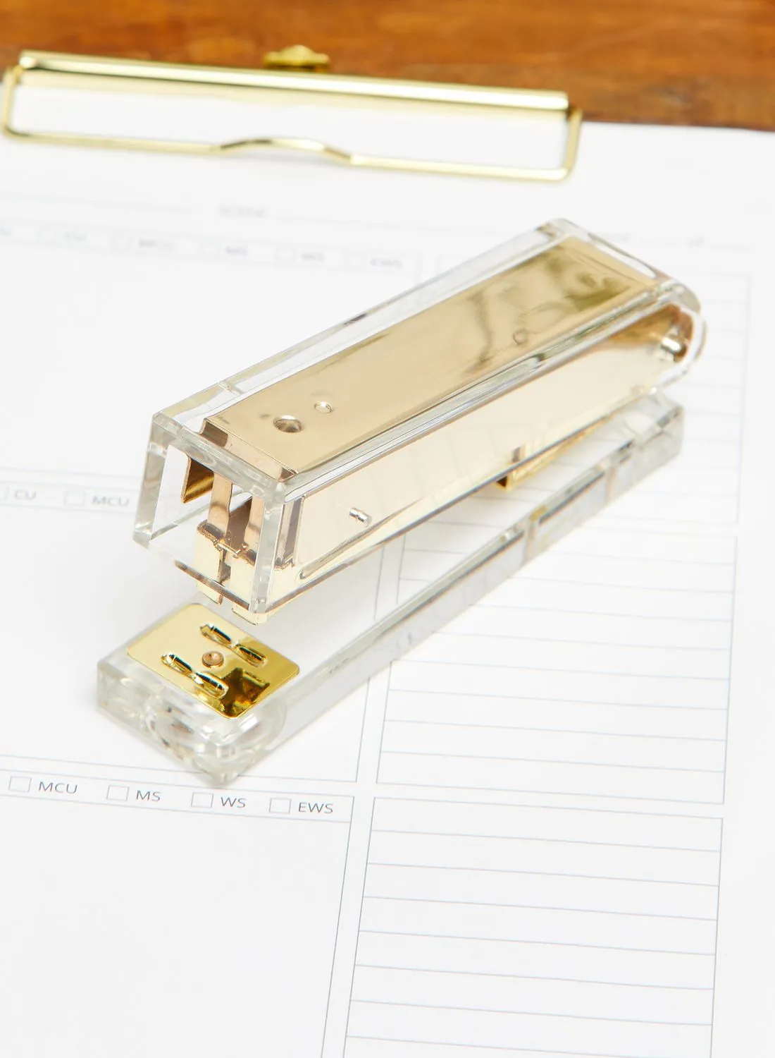 AURORA Gold Acrylic Stapler