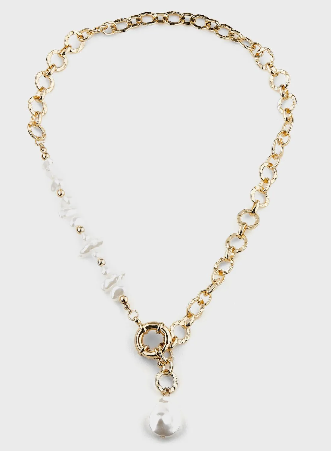 ELLA Pearl Chain  Choker Necklace