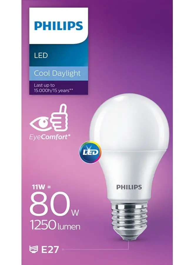 Philips 11-80W E27 A60 Ess Gen5 LED Bulb Daylight 6500K