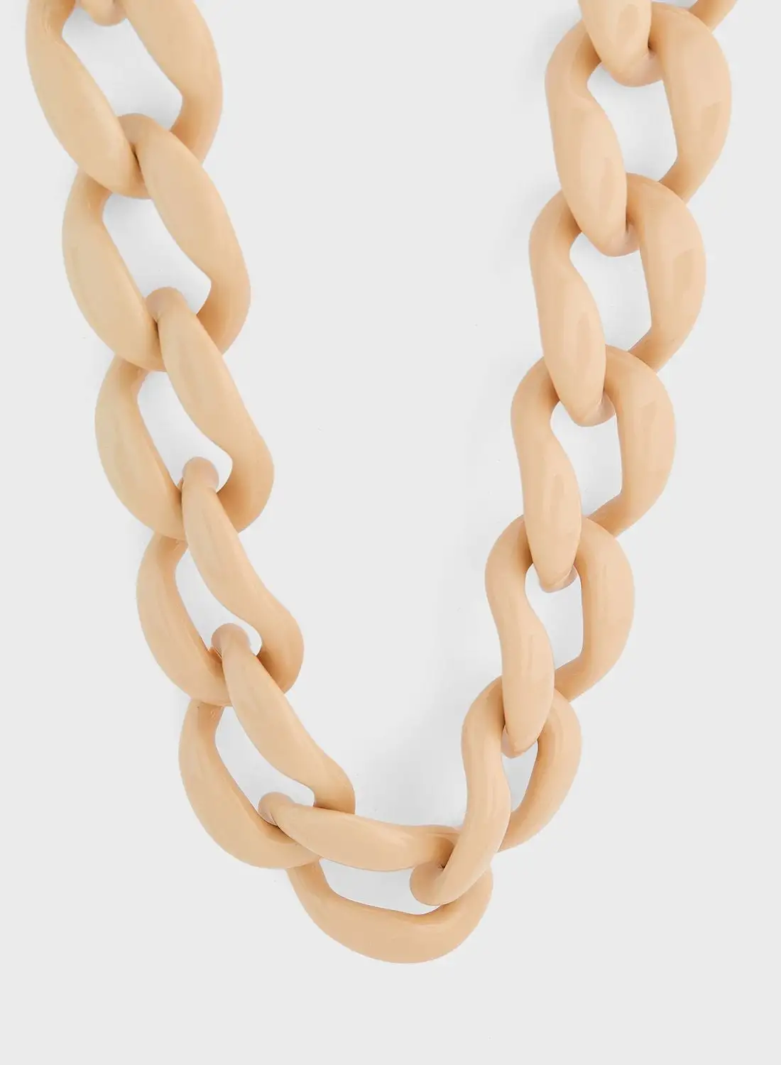 Ginger Chunky Chain Statement Necklace