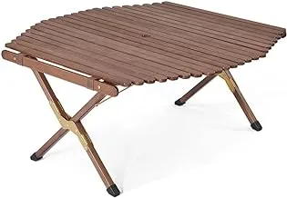 طاولة خشبية للمطبخ في الهواء الطلق من Naturehike، باللون البيج
