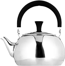 ALSAIF Tila Stainless Steel Teapot with Stainless Steel Infuser - retains heat due to its double wall,1 Liter