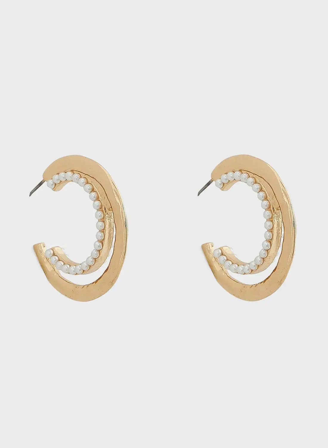 ELLA Pearl Hoop Earrings