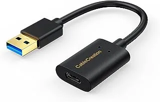 CableCreation USB 3.1 USB C Female to USB Male Adapter 5Gbps USB to USB C Adapter, USB A to USB C Adapter Female USB C Adapter for Laptops Logitech StreamCam, etc