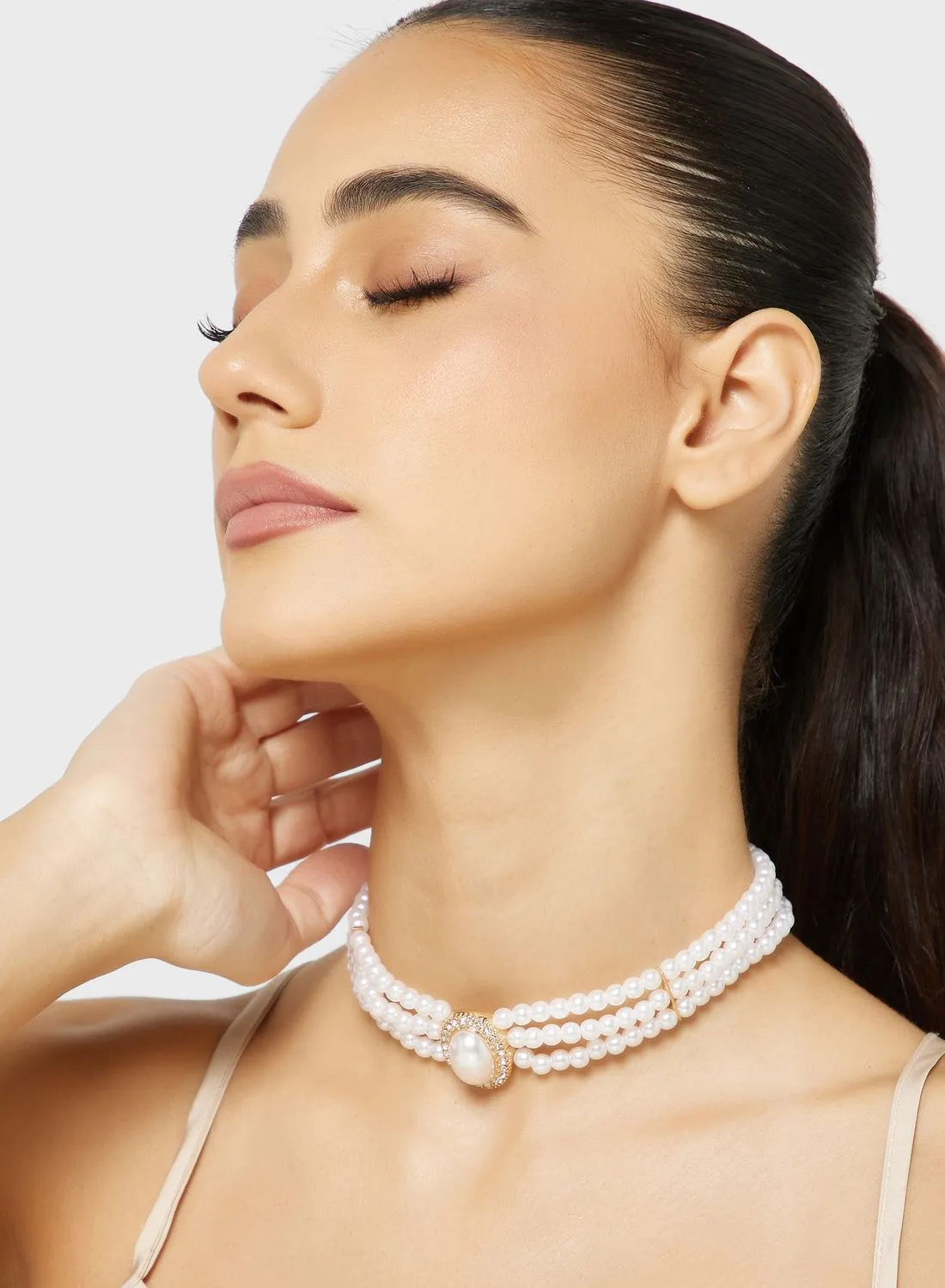 Ella Limited Edition Layered Pearl Choker Necklace
