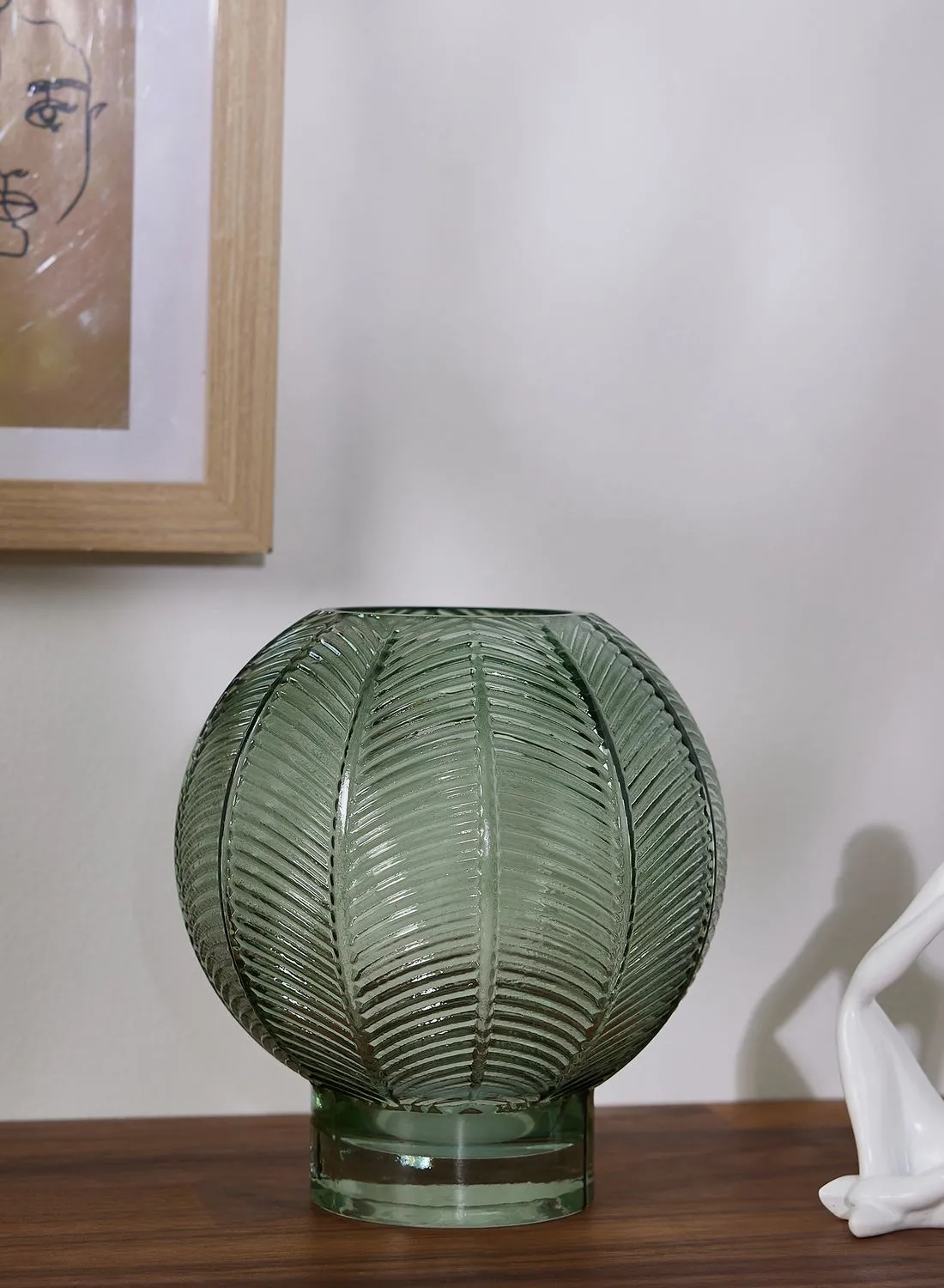 Premier Small Fern Green Glass Vase
