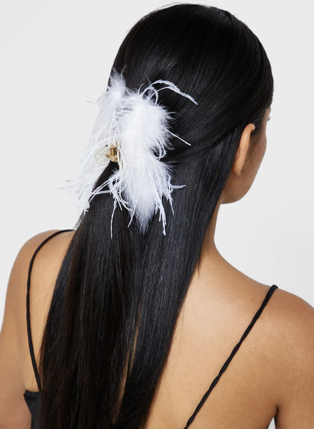 ELLA Feather Claw Hair Clip