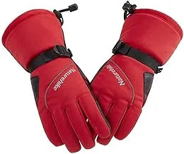 Naturehike GL03 Outdoor Ski Gloves, Medium/Large, Red