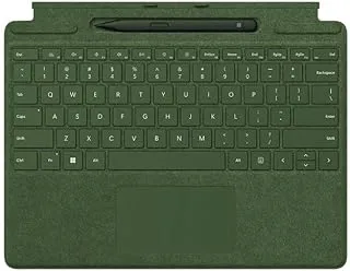 Microsoft Surface Pro Signature + Slim Pen 2 Tablet Keyboard Case Forest