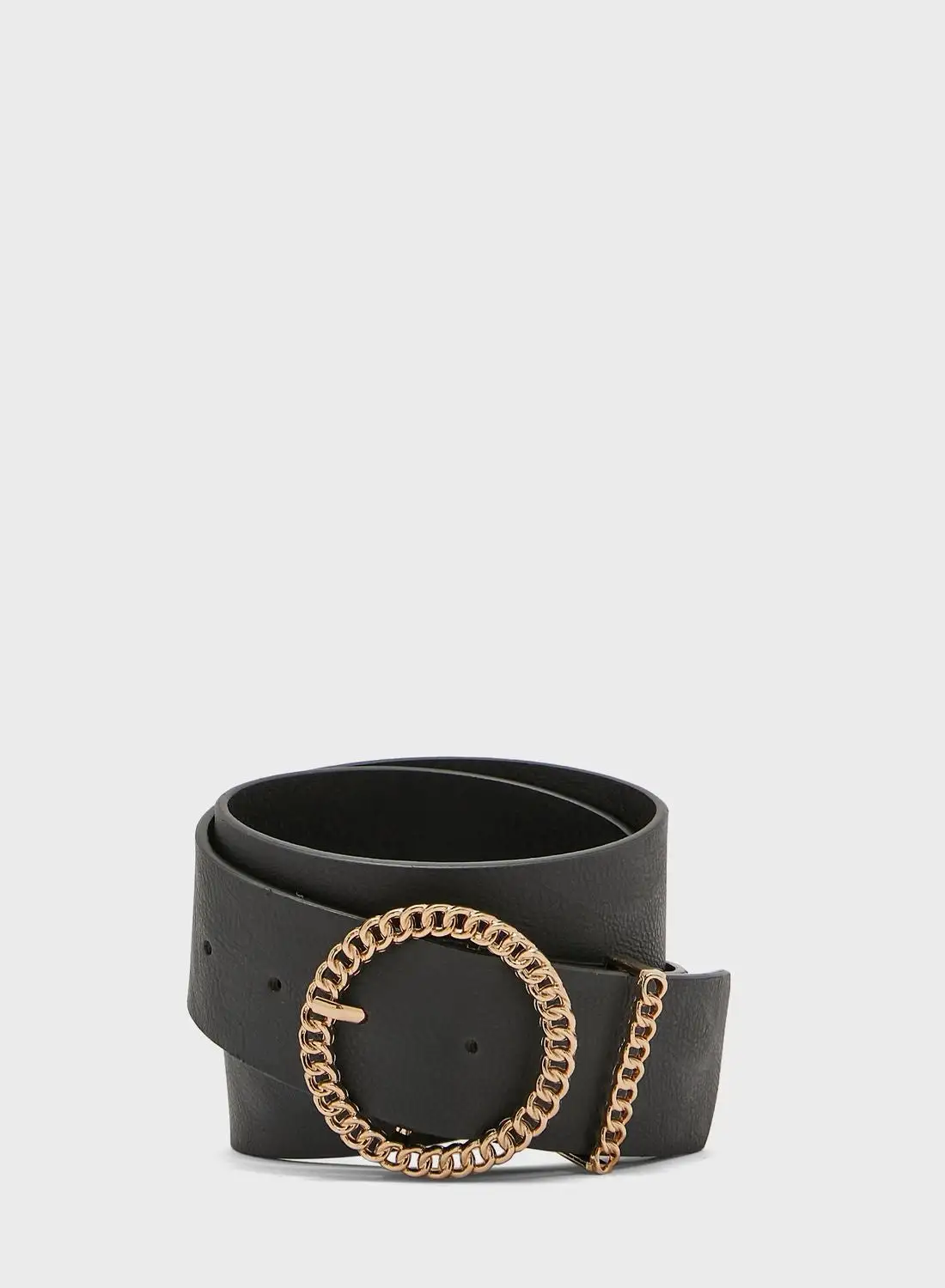 NEW LOOK Casual Circle Buckle Belt