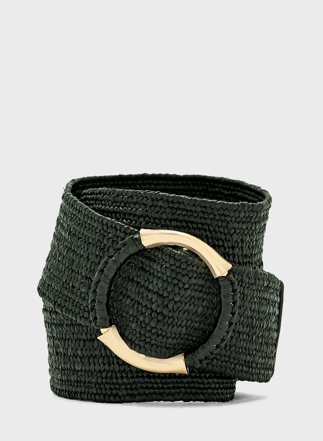 NEW LOOK Circle Buckle Stretch Belt