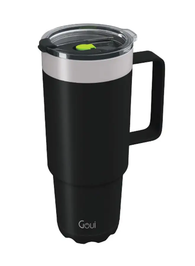 Goui 10 mAh Stailess Steel 600ml Cup With Handle Black