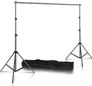 eWINNER 2X2M Photo Video Studio Background stands Adjustable Photography Video Muslin Backdrop Support System Stands Set with Case