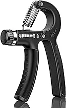 BOORIKA Hand Grip Strengthener, Adjustable Resistance 5 – 60kg, Non-slip Hand Gripper, with Stainless Steel Spring for Strong Wrists, Fingers, & Hands