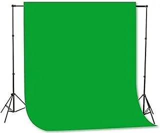 حامل خلفية eWINNER مقاس 2 × 2 متر مع مجموعة تصوير إضاءة خلفية خضراء مقاس 1.5 × 3 متر