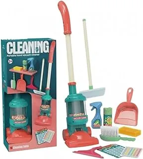 Generic مجموعة العاب التنظيف الملونة مع مجموعة أدوات الزينة للأطفال