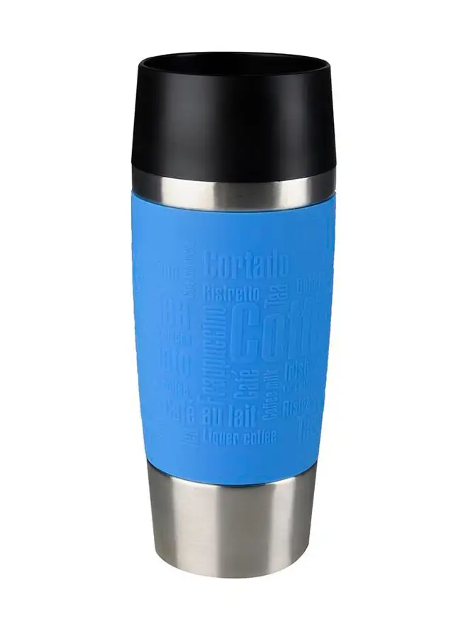 Tefal Tefal  Travel Mug Light Blue Stainless Steel/Plastic 0.36 Litre Black/Silver/Blue