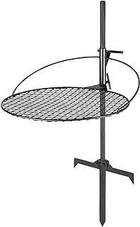 DPT, Barbecue grill for open places, Stainless steel holder, Black, Size 48*86 Cm