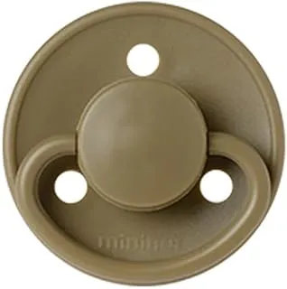 Mininor - Round Pacifier Latex 0M - Moss Green