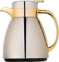 ALSAIF ALyamama Coffee And Tea Vacuum Flask, Nickel/Gold,0.35 liters