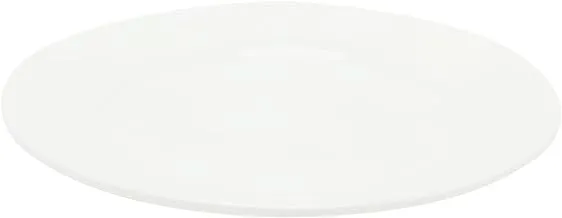 Porcelain Procelain Flat plate, 13 cm, White