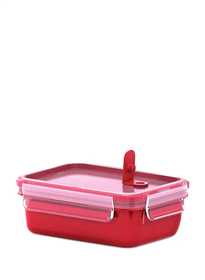 Tefal Master Seal Micro Rectangle Food Storage أحمر / شفاف 1 لتر