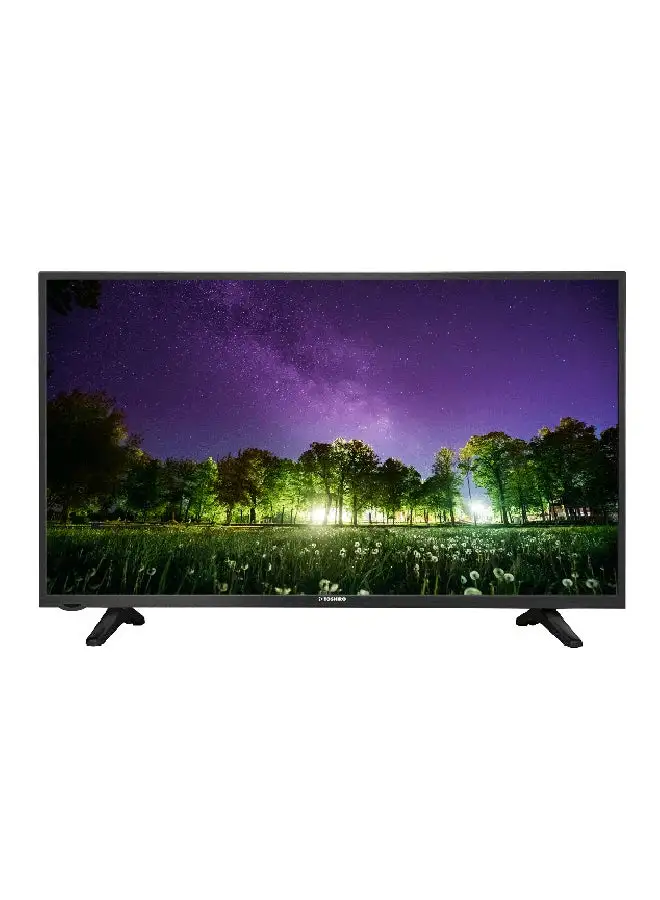 Toshiro 40 inch HD LED TV, 1366*768 Resolution, 3D Digital Noise Reduction, AV Mode, Input (USB & HDMI) TRO40LED Black