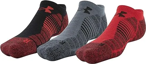 Under Armour unisex-adult Elevated Performance No Show Socks, 3-pairs Socks (pack of 3)