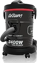 Arzum 21 Liter Drum Vacuum Cleaner 2400 Watts Black Color Model - AR4106-1 Years Full Warranty.