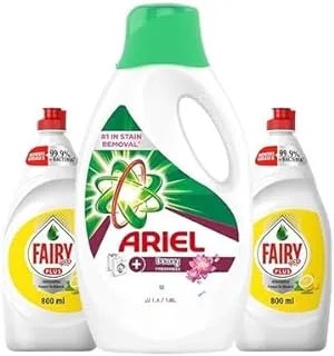 Fairy and Ariel Laundry Saving bundle (Fairy Plus 1.6L + Ariel 1.8L)