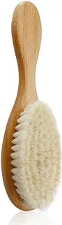 ECVV Baby Hair Brush for Newborn/Toddlers, Wooden Baby Soft Hair Brush with Goat Hair Bristles, Gently Scalp Grooming for Infant Girl or Boy