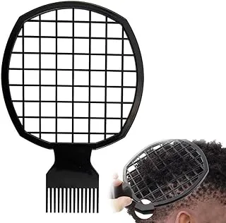 أمشاط ملتوية من ECVV 2 في 1 مشط شعر أفرو تويست للشعر الطبيعي المجعد، أداة تصفيف الشعر على شكل شبكة مشط لتجعيد الشعر للرجال السود