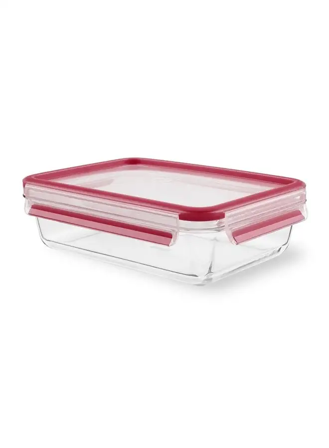 Tefal Masterseal Food Keeper 2 Litre Food Storage Container Red/ClearGlass K3010112