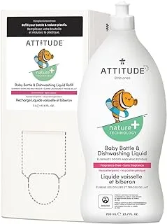 ATTITUDE Baby Bottle & Dishwashing Liquid Unscented - 2.7 Liter