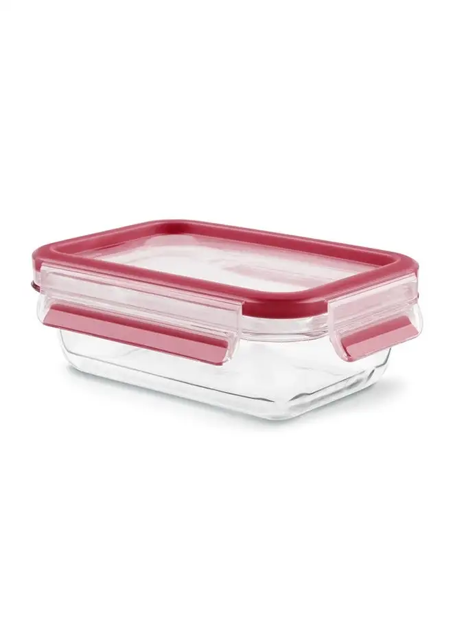Tefal Masterseal  1.3 Litre Food Container Red/Clear Glass K3010412