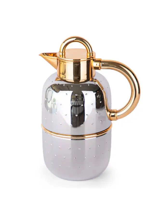 Soleter Soleter Vacuum Flask Tea And Coffee Marina Vacuum Flask  1.0  Gold/Chorme
