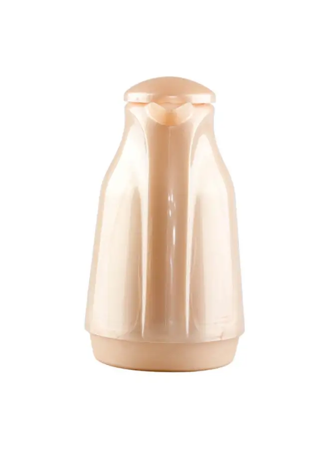 Bister Bister Vacuum Flask 1.0 Liter Plastic Body With White Glass Refil Without Asbestos L Mocca  L Different Shape