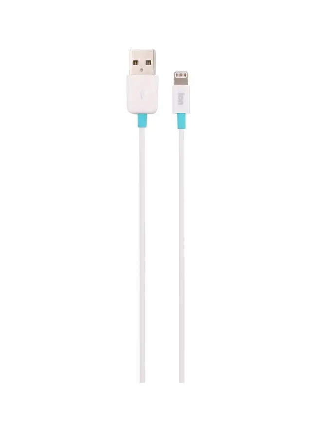 ION 8 PIN USB Cable 1Mtt- White
