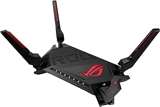 ASUS ROG Rapture GT-AX6000 Dual-Band WiFi 6 Extendable Gaming Router, 4G 5G Router Replacement, Dual 2.5G Ports, Triple-level Game Acceleration, Mobile Game Mode, Subscription-free Network Security