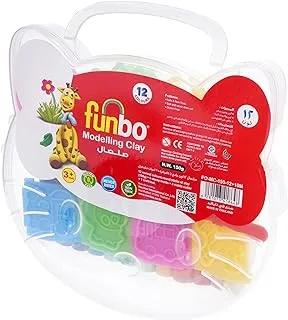 Funbo Modeling Clay Kit with 4 2D Molds 150 g