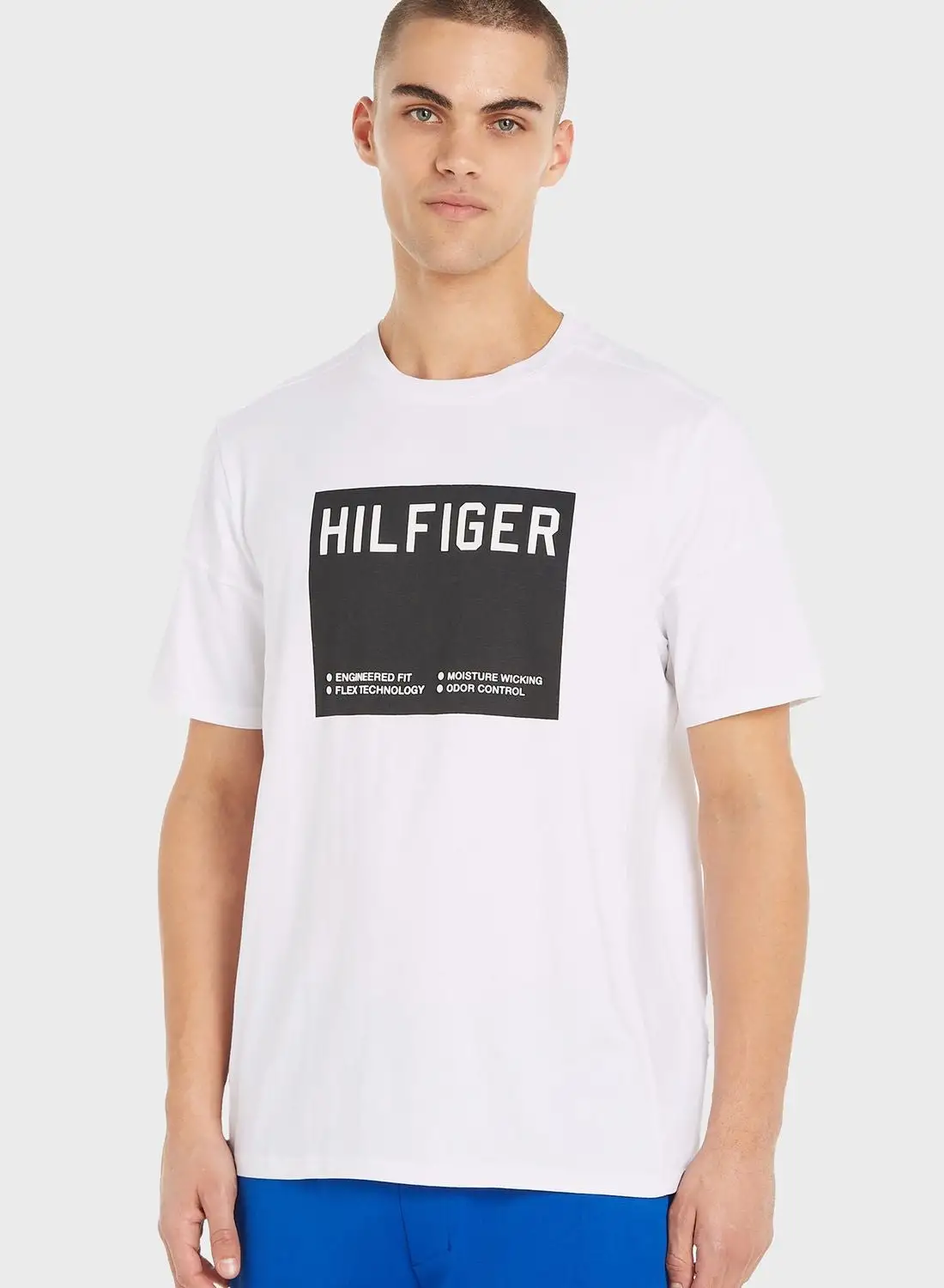 TOMMY HILFIGER Graphic Print Crew Neck T-Shirt