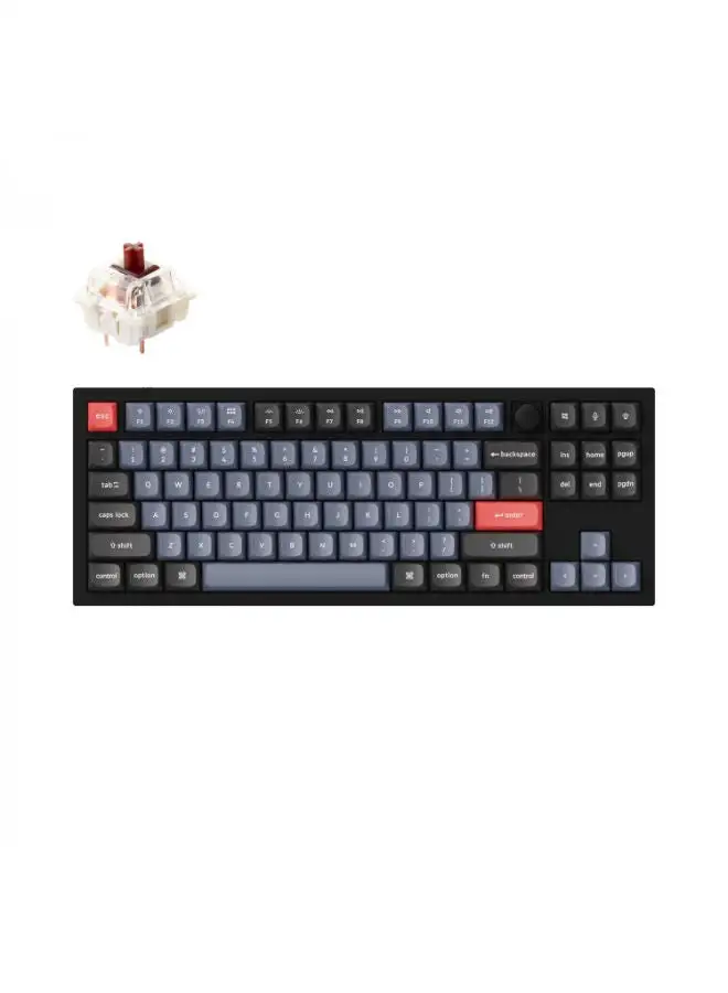 Keychron Q3-M3 QMK Custom Hot-Swappable Gateron G-PRO Brown Switch Mechanical Keyboard Full Assembled RGB with Knob