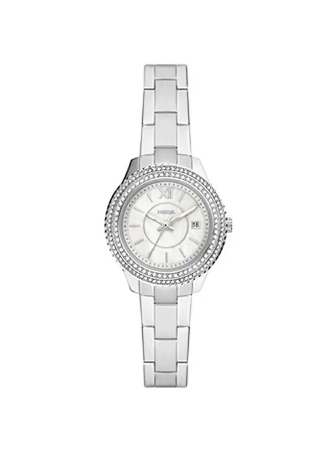 FOSSIL Women's Analog Round Shape Stainless Steel Wrist Watch ES5137 - 30 Mm