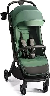 Kinderkraft - Spacerowy Nubi 2 Stroller - Mystic Green, Self Folding, Lightweight, Compact, with Cup Holder and Five-Point Safety Harness
