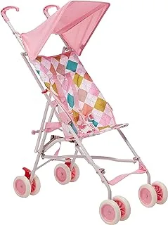 Bumble &Bird - Ultra Light Buggy Stroller | Extra Wide Canopy |Shoulder Strap | Easy Fold |Suitable for 6 Month to 3 Years | Max Weight 15kg | Pink | Baby Girl