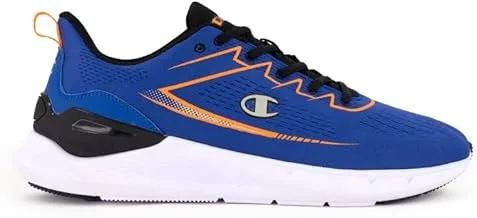 Champion Nimble Low Cut Shoe for Men, 46 Size, BS036 Sky Blue/Orange