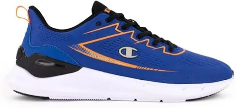 Champion Nimble Low Cut Shoe for Men, 45.5 Size, BS036 Sky Blue/Orange