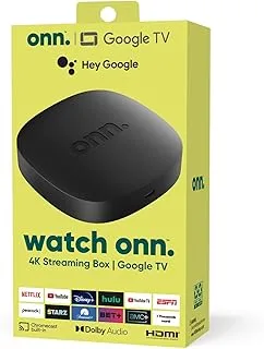 ONN Google TV 4K UHD resolution Streaming box with Remote control