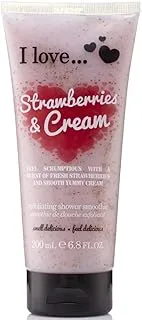 I Love... Strawberries & Cream Exfoliating Shower Smoothie 200 ml